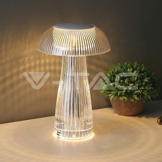 LED Table Lamp 800mAh Battery 160 x 250 3 in 1 Transparent Body - 8