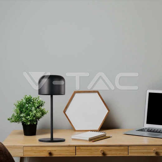 LED Table Lamp 2200mAH Battery D86*H210mm Black Body IP54 - 6