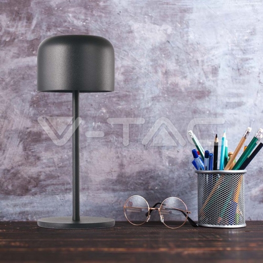 LED Table Lamp 2200mAH Battery D86*H210mm Black Body IP54 - 7