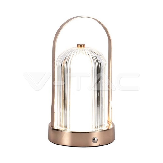 LED Table Lamp 1800mAH Battery D:120*190 Antique Bronze Plating Body 3IN1 - 1