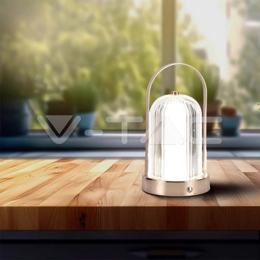 LED Table Lamp 1800mAH Battery D:120*190 Antique Bronze Plating Body 3IN1 - 6