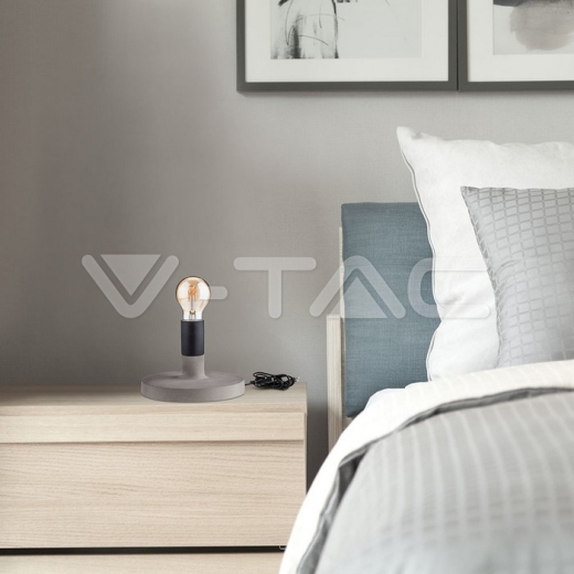 Table Lamp E27 Concrete - 5