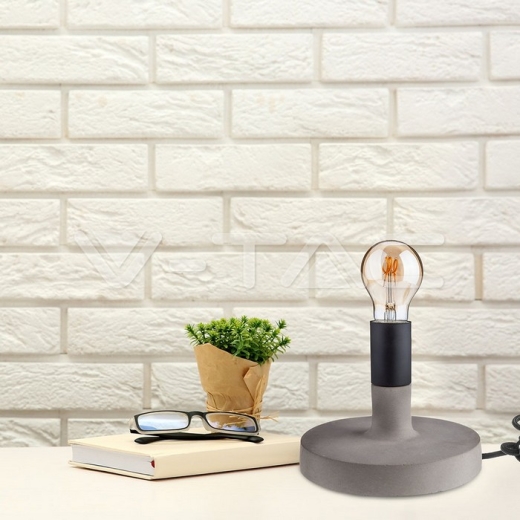 Table Lamp E27 Concrete - 6