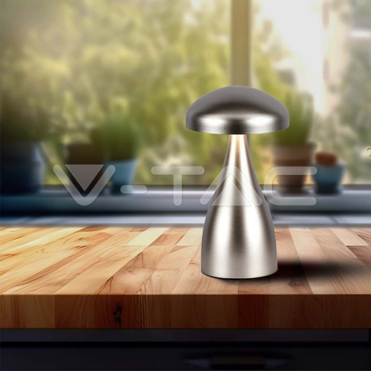 LED Table Lamp 800mAh Battery 120x220 3in1 Champagne Gold Body - 6