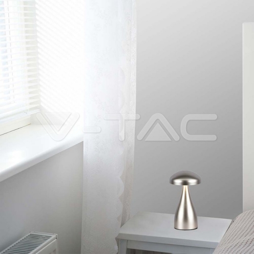 LED Table Lamp 800mAh Battery 120x220 3in1 Champagne Gold Body - 7