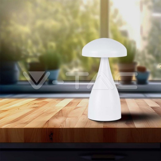 Sobremesa LED 800mAh Batería 120x220 3en1 Cuerpo Blanco - 6