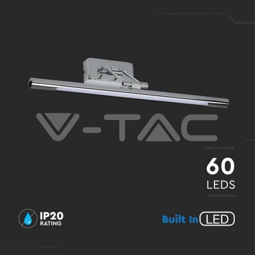 Lámpara para espejo 12W LED Cromo 3000K ф640mm - 3