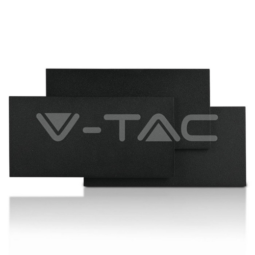 12W LED Wall Light Black Body Natural White - 2