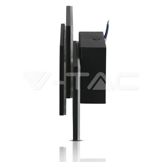 12W LED Wall Light Black Body Natural White - 3