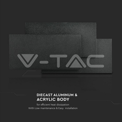 12W LED Wall Light Black Body Natural White - 7