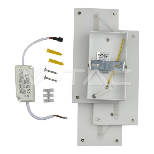 12W LED Wall Light Grey Body Natural White - 5