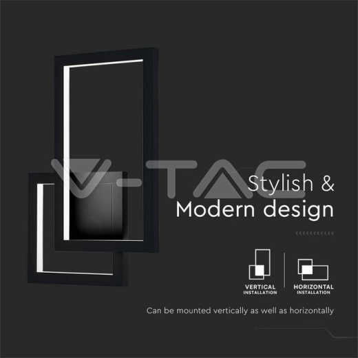 Aplique LED 20W Cuerpo Negro 4000K IP20 - 2