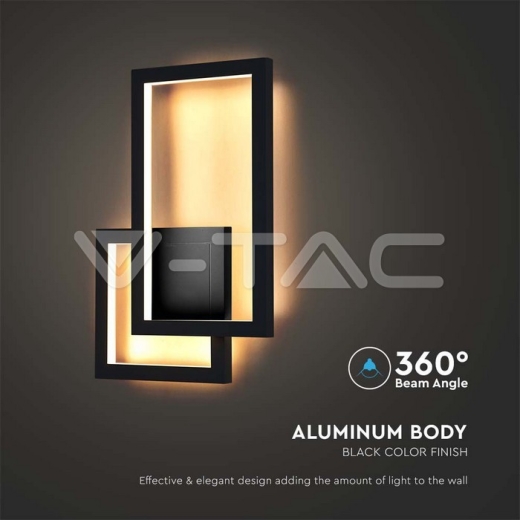 Aplique LED 20W Cuerpo Negro 4000K IP20 - 3