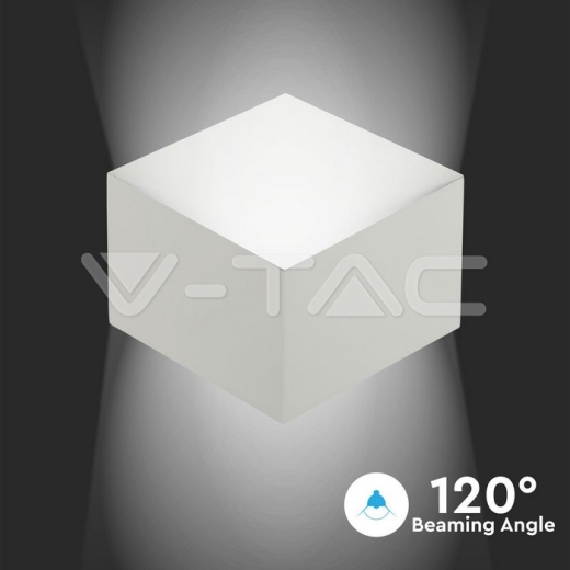 Lámpara de pared 3W Bridglux Chip cuerpo blanco 3000K - 6