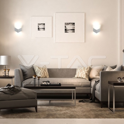 Lámpara de pared 3W Bridglux Chip cuerpo blanco 3000K - 8