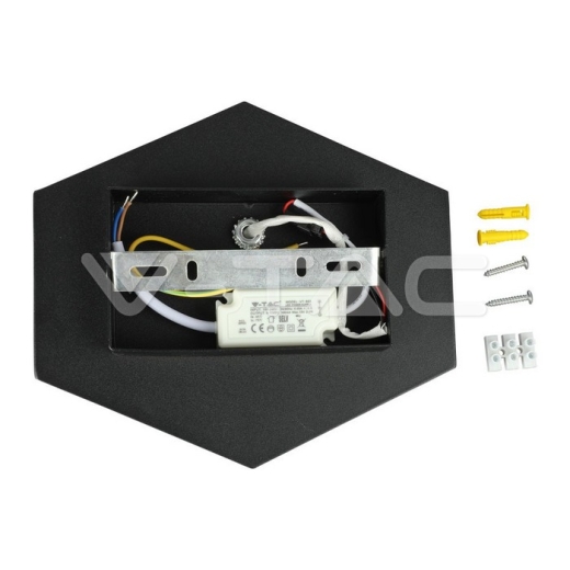 3W Wall Lamp Bridglux Chip Black Body 4000K - 4