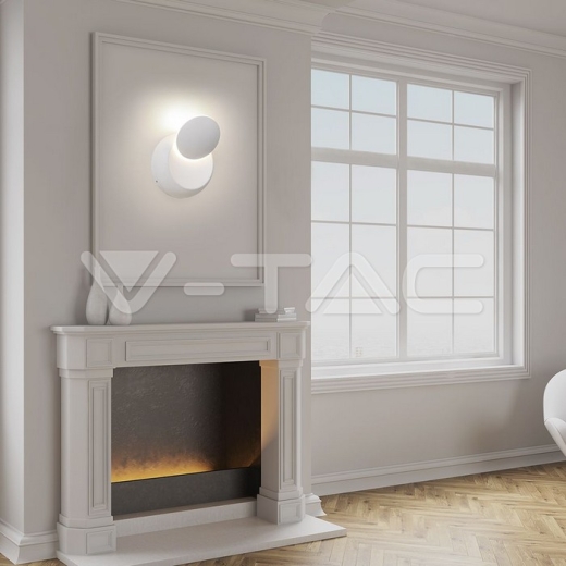 5W Wall Lamp With Bridglux Chip White Body Round 4000K - 11