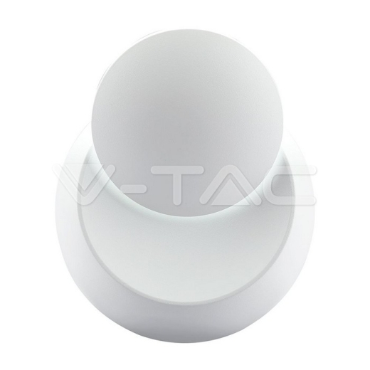 5W Wall Lamp With Bridglux Chip White Body Round 4000K - 4