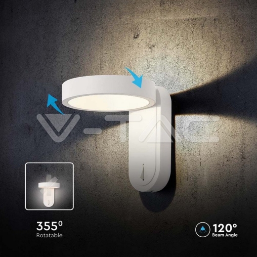 Aplique LED 5W 3000K+4000K Cuerpo Blanco IP20 - 5