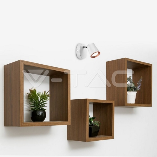 Lámpara de pared LED 6W 3000K Cuerpo Blanco - 5