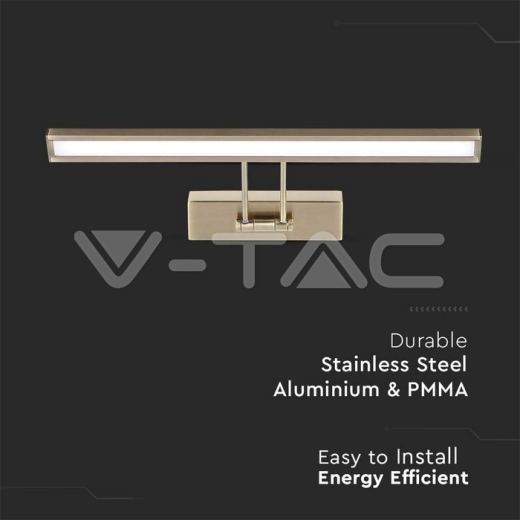 8W LED Picture/Mirror Lamp Golden 4000K - 5