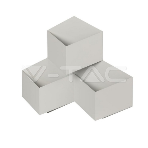 9W LED Wall Light White Body Natural White - 1