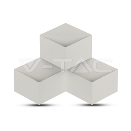 9W LED Wall Light White Body Natural White - 2