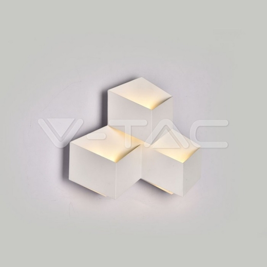 9W LED Wall Light White Body Natural White - 8