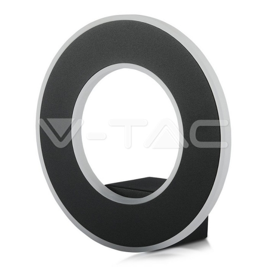 9W LED Wall Light Black Body Natural White - 1