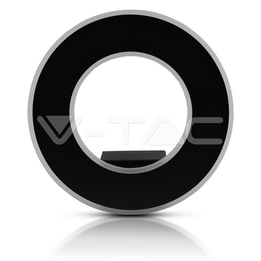 9W LED Wall Light Black Body Natural White - 2