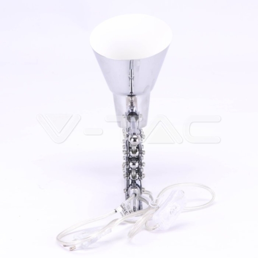 Lámpara de pared ajustable de diseño Soporte cromado & casquillo E27 - 6