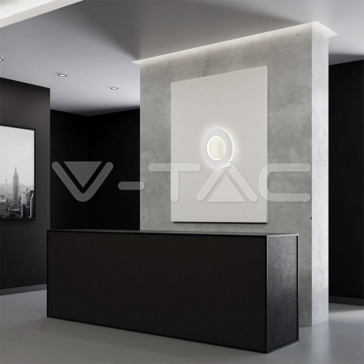 9W LED Wall Light White Body Natural White - 11