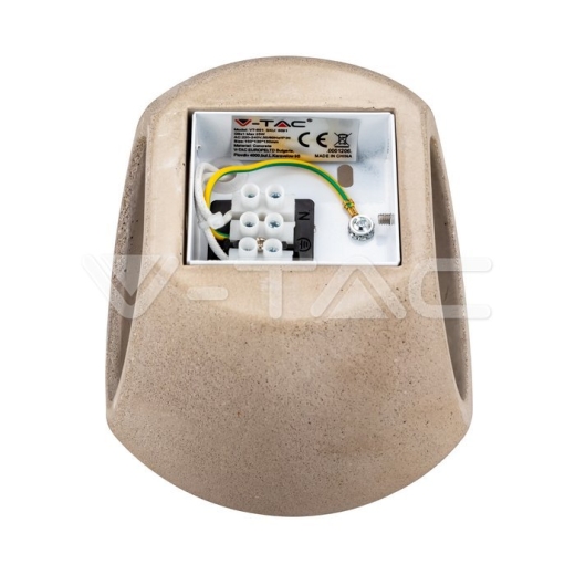 Lámpara de pared G9 LED hormigón cuerpo redondo gris claro - 3