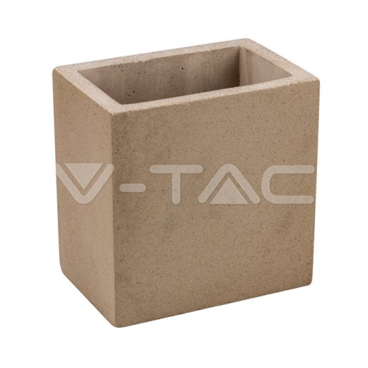 G9 LED Concrete Wall Lamp Square Light Grey - 2