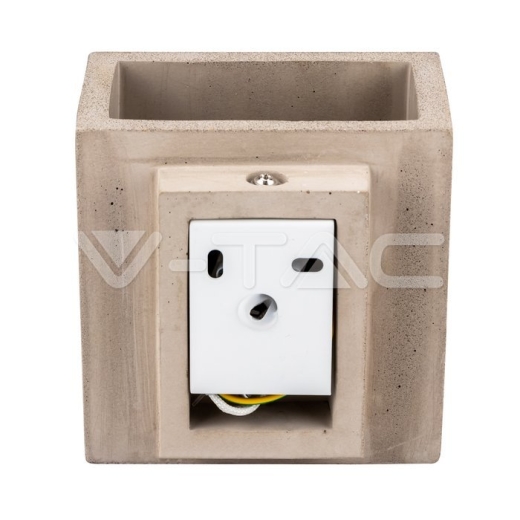 G9 LED Concrete Wall Lamp Square Light Grey - 3