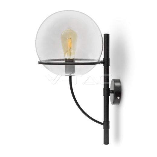 Lámpara de Pared Globо Cristal Transparente Ф210mm - 1