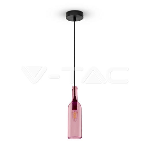 Soporte colgante tipo botella, Rosa - 1