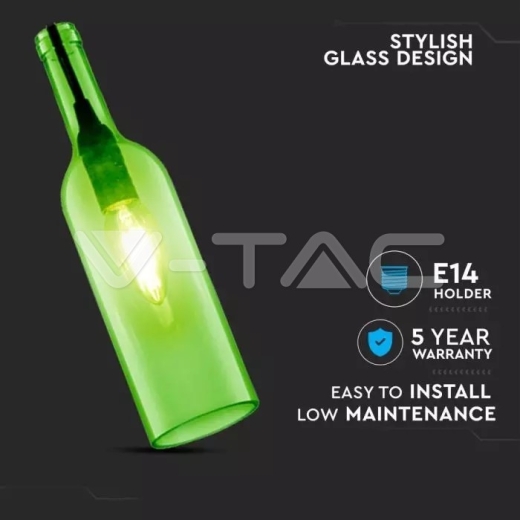 Soporte colgante tipo botella, Verde - 3