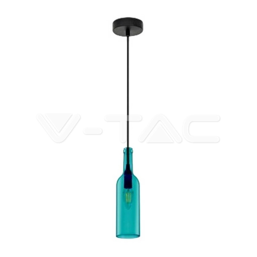 Bottle Pendant Light Blue - 1