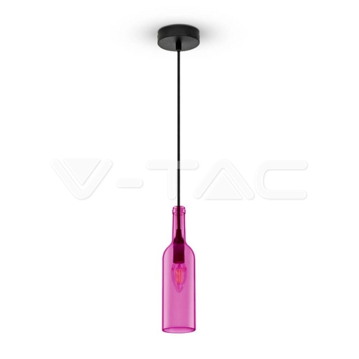 Bottle Pendant Light Rose - 1