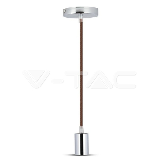 Chrome Pendant Light Brown - 1