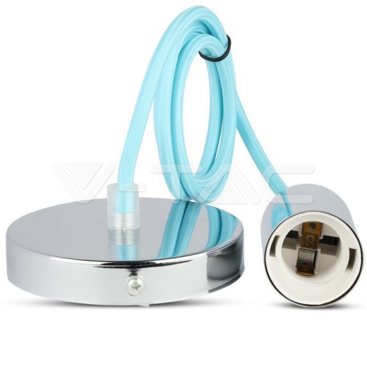 Soporte colgante de cromo Azul claro - 2