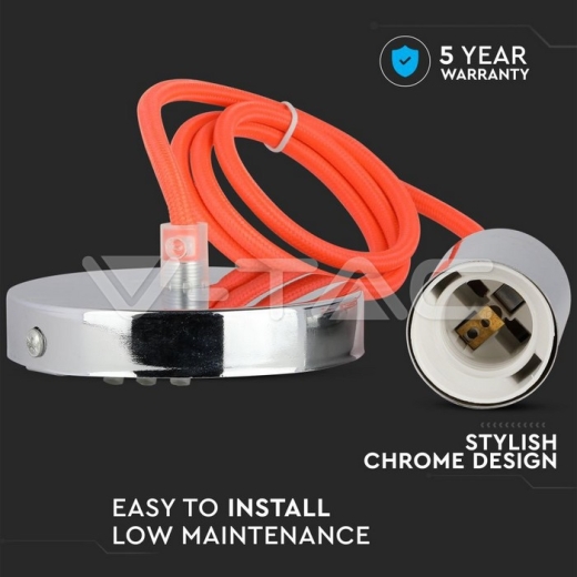 Soporte colgante de cromo Naranja - 4