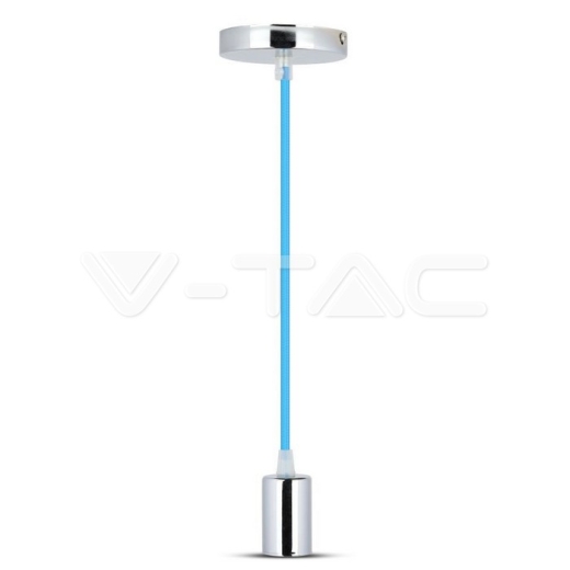 Chrome Pendant Light Blue - 1