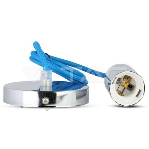 Chrome Pendant Light Blue - 2