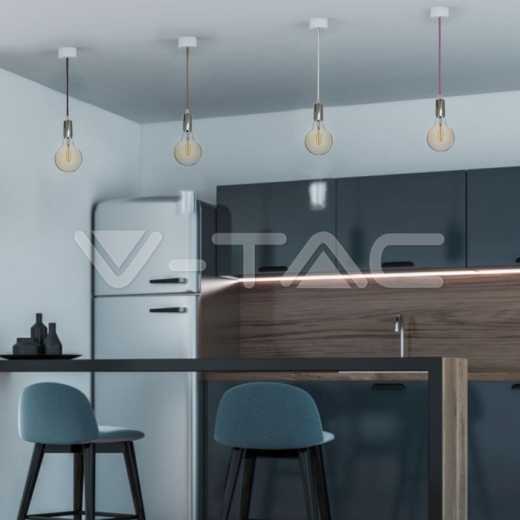 Chrome Pendant Light Blue - 8