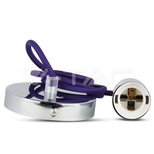 Soporte colgante de cromo Lila - 2