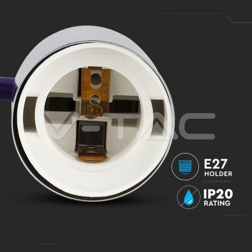 Soporte colgante de cromo Lila - 5