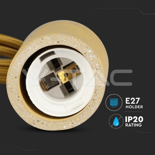 Soporte colgante de hormigón, Beige - 5