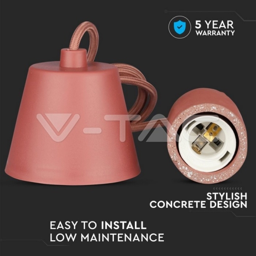 Soporte colgante de hormigón, Rojo - 5